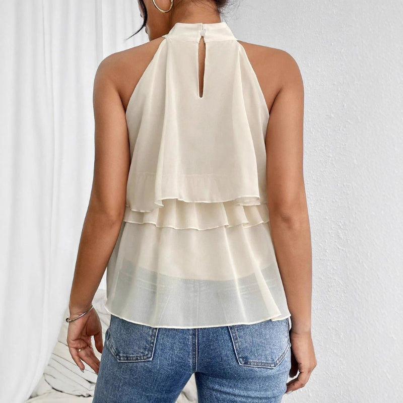 Retag Thrift Store Round-Neck Sleeveless Top – Elegant Commuter Style