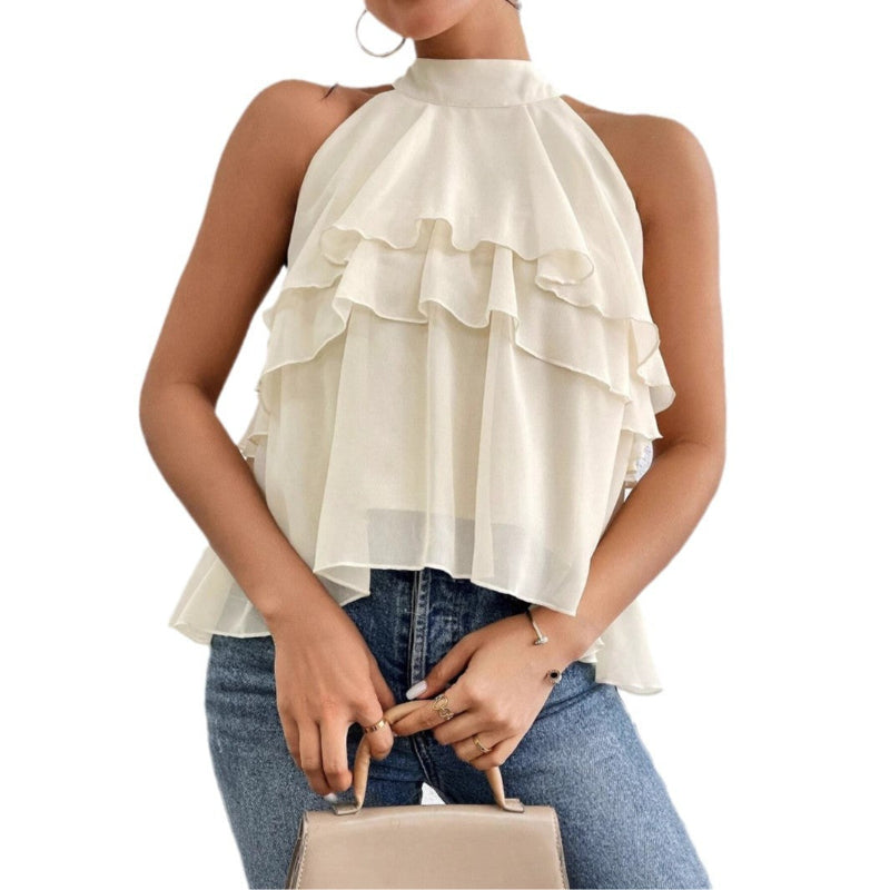 Retag Thrift Store Women's Sleeveless Pullover Top – Casual Everyday Wear